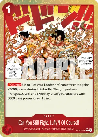Can You Still Fight, Luffy?! Of Course!! ST30-016