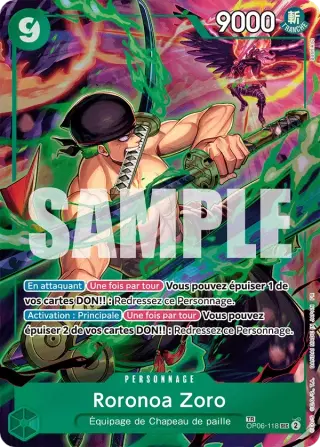 Sammelkarte Roronoa Zoro