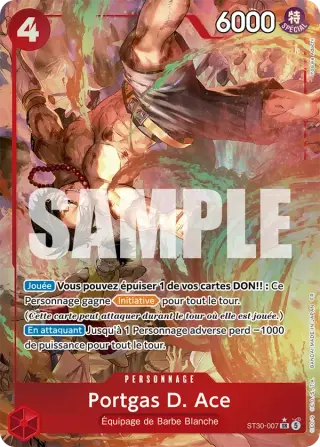 Sammelkarte Portgas D. Ace