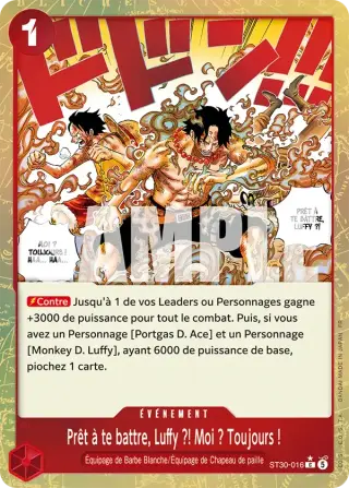 Prêt à te battre, Luffy ?! Moi ? Toujours ! ST30-016