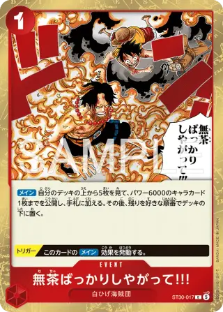 無茶ばっかりしやがって!!! ST30-017