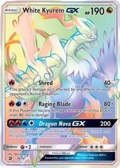 Weißes Kyurem GX 74