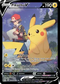 Sammelkarte Pikachu V