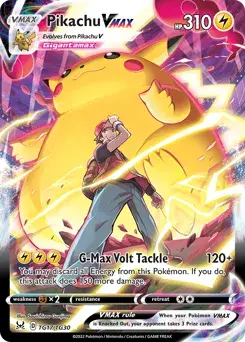 Sammelkarte Pikachu VMAX
