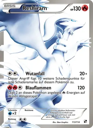 Sammelkarte Reshiram