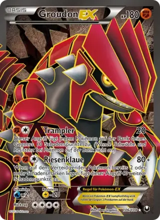 Sammelkarte Groudon-EX