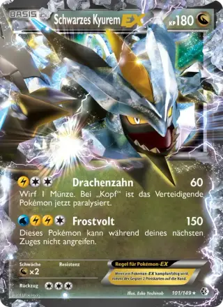 Schwarzes Kyurem-EX 101