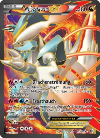 Sammelkarte Weißes Kyurem-EX