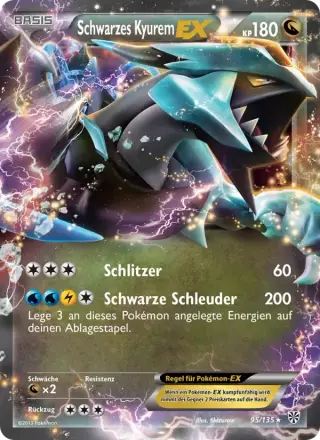 Schwarzes Kyurem-EX 95
