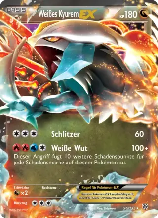 Weißes Kyurem-EX 96