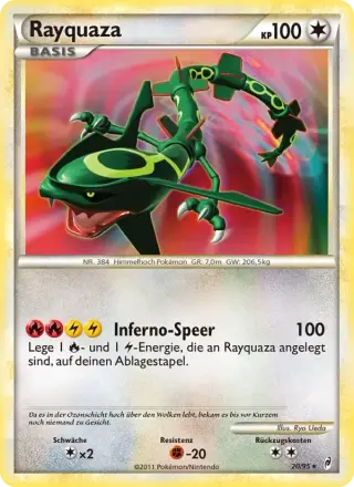 Sammelkarte Rayquaza