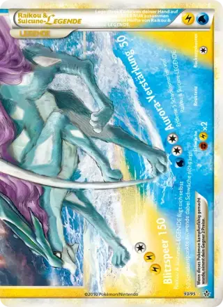 Sammelkarte Raikou & Suicune LEGENDE