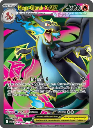 Sammelkarte Mega-Glurak X-ex