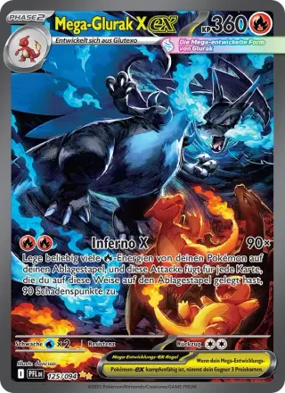 Sammelkarte Mega-Glurak X-ex