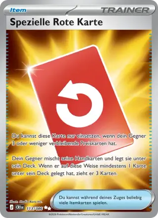Spezielle Rote Karte 113