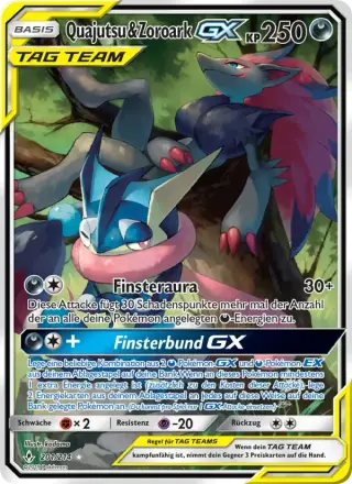 Sammelkarte Quajutsu & Zoroark GX