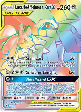 Lucario & Melmetal GX 224