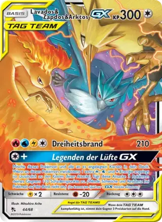 Sammelkarte Lavados & Zapdos & Arktos-GX