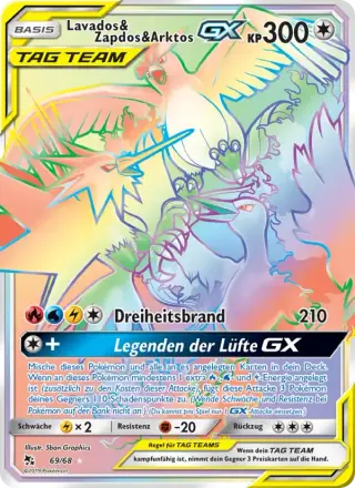 Sammelkarte Lavados & Zapdos & Arktos-GX