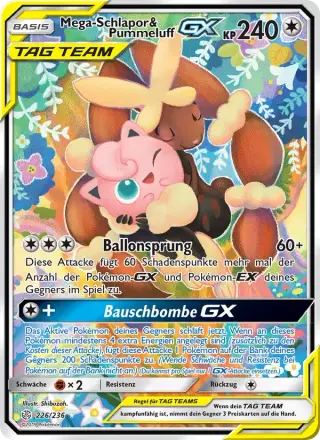 Sammelkarte Mega-Schlapor & Pummeluff GX