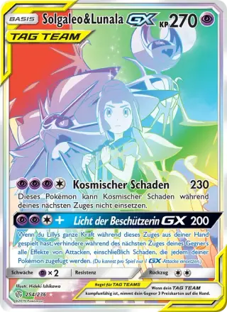 Solgaleo & Lunala GX 254