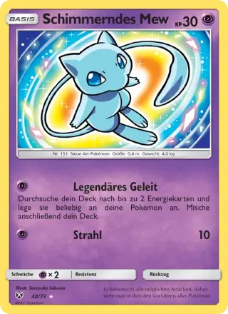 Sammelkarte Schimmerndes Mew
