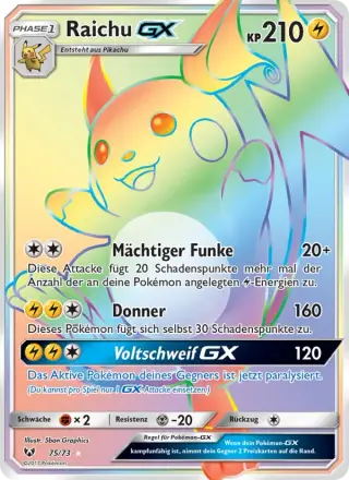 Raichu GX 75