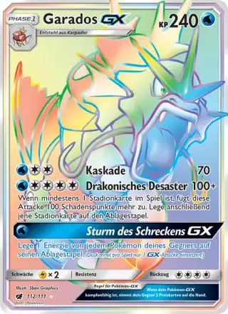 Sammelkarte Garados GX