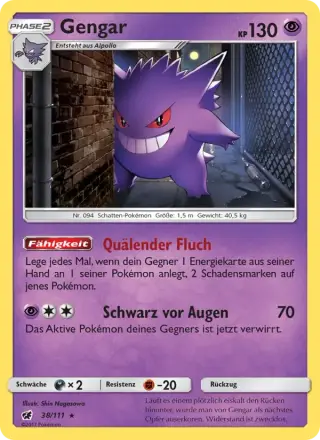 Sammelkarte Gengar