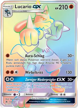 Sammelkarte Lucario GX