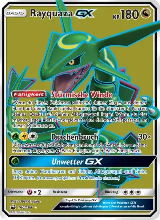 Sammelkarte Rayquaza GX