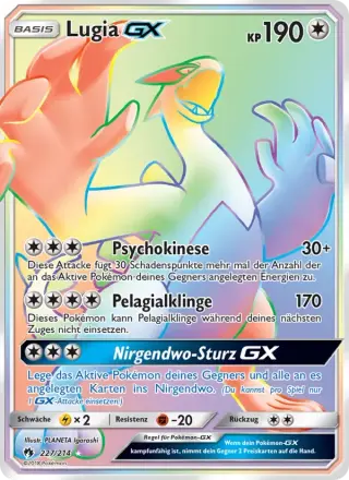 Sammelkarte Lugia GX