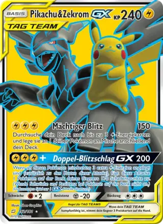 Pikachu & Zekrom GX 162