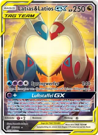 Sammelkarte Latias & Latios GX