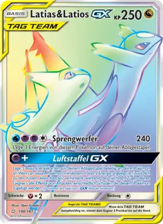 Latias & Latios GX 190