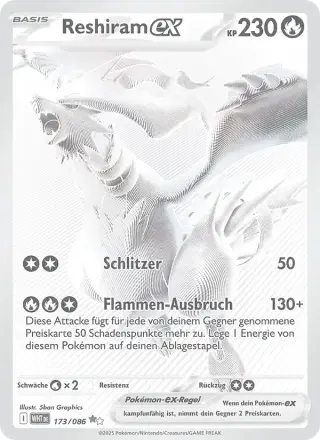 Sammelkarte Reshiram-ex