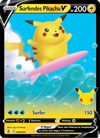 Surfendes Pikachu V 8