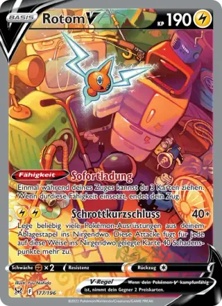 Sammelkarte Rotom V