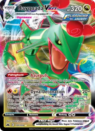 Sammelkarte Rayquaza VMAX