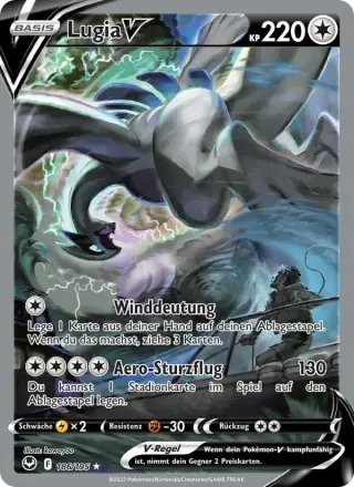 Sammelkarte Lugia V