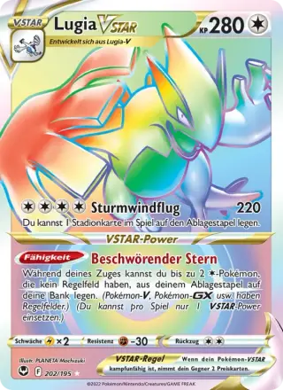 Sammelkarte Lugia VSTAR