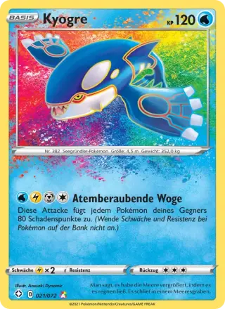 Sammelkarte Kyogre