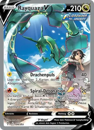 Sammelkarte Rayquaza V