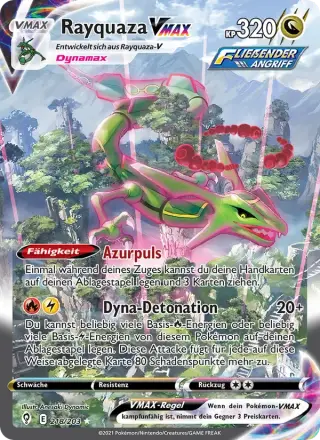 Sammelkarte Rayquaza VMAX