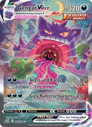Sammelkarte Gengar VMAX