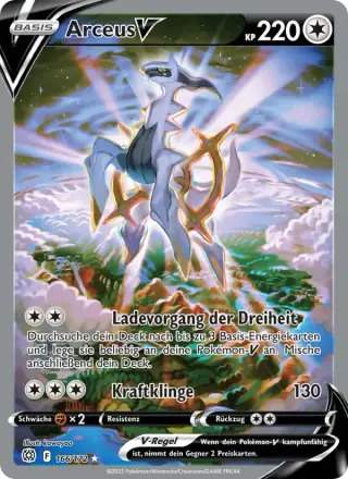 Sammelkarte Arceus V