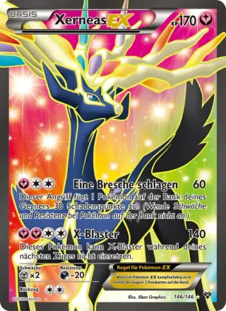 Sammelkarte Xerneas EX