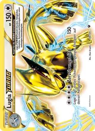 Sammelkarte Lugia-TURBO