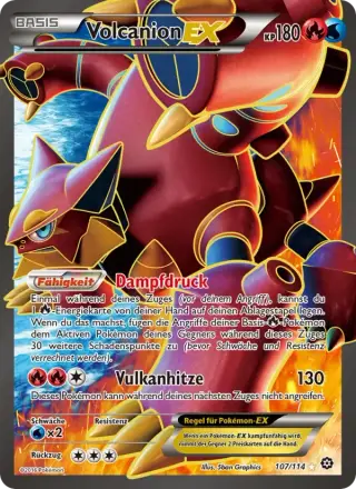 Sammelkarte Volcanion EX