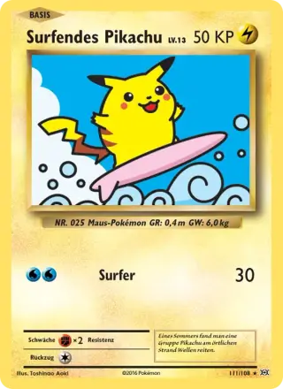 Surfendes Pikachu 111